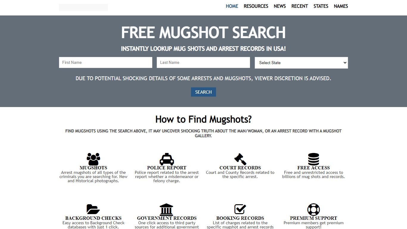 Find Mugshots and Arrest Records